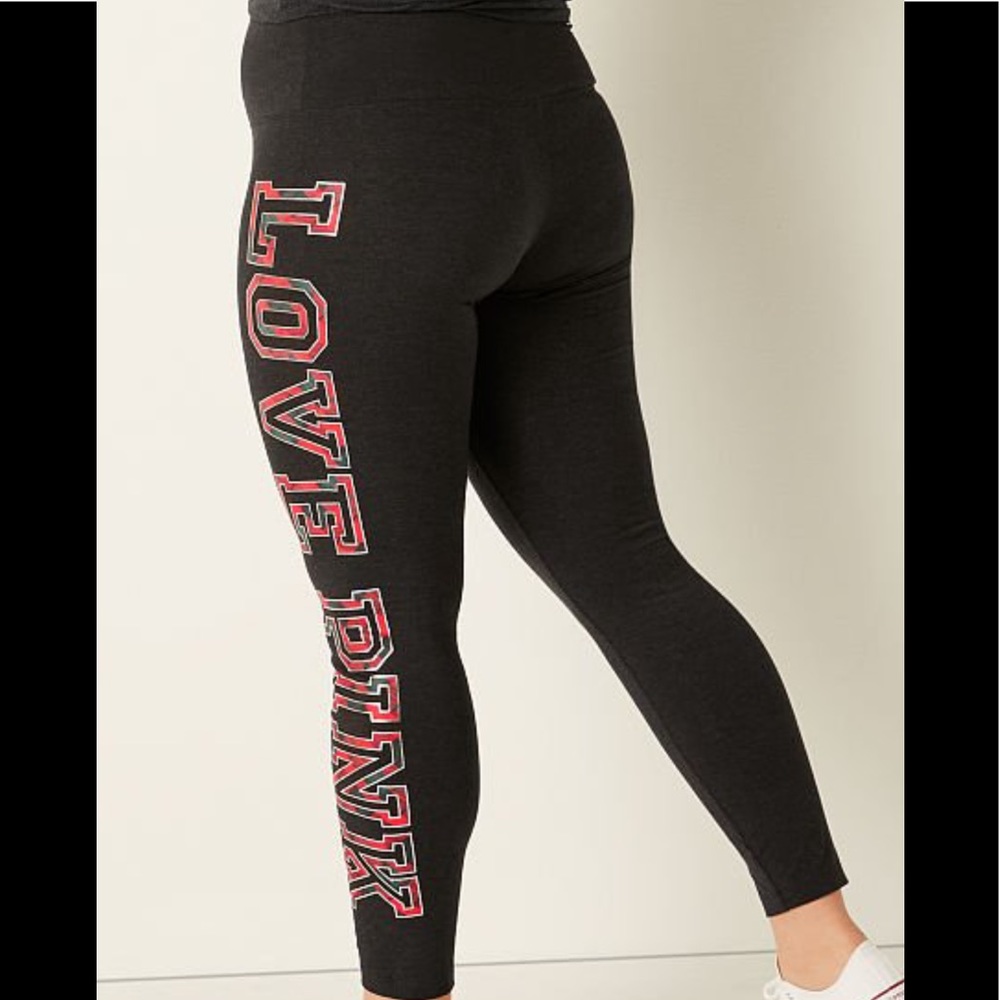 Pink Victoria’s Secret Cotton High Waist Full Length Legging NWT